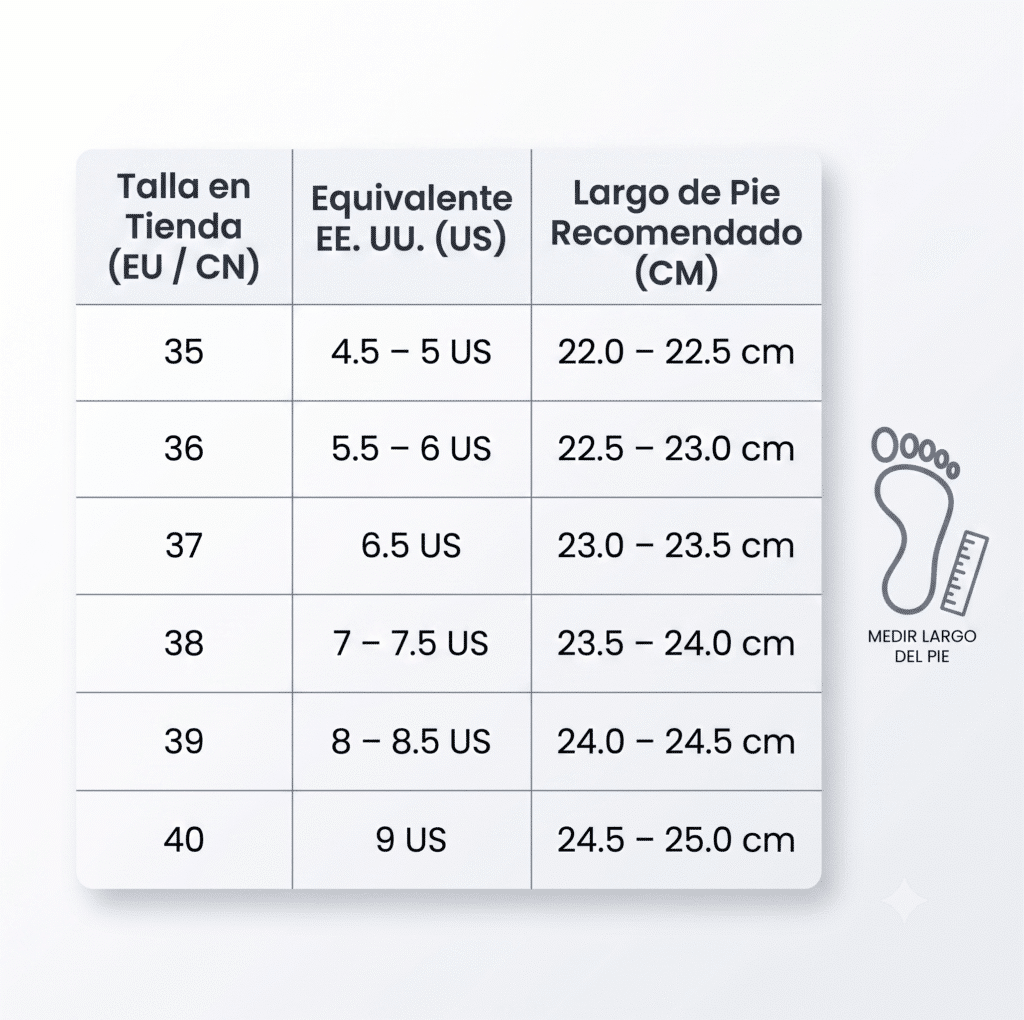 Guía de tallas