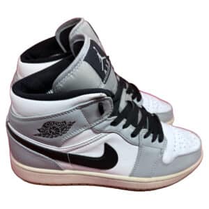 Air Jordan 1 Mid Gris/Blanco/Negro Talla 42