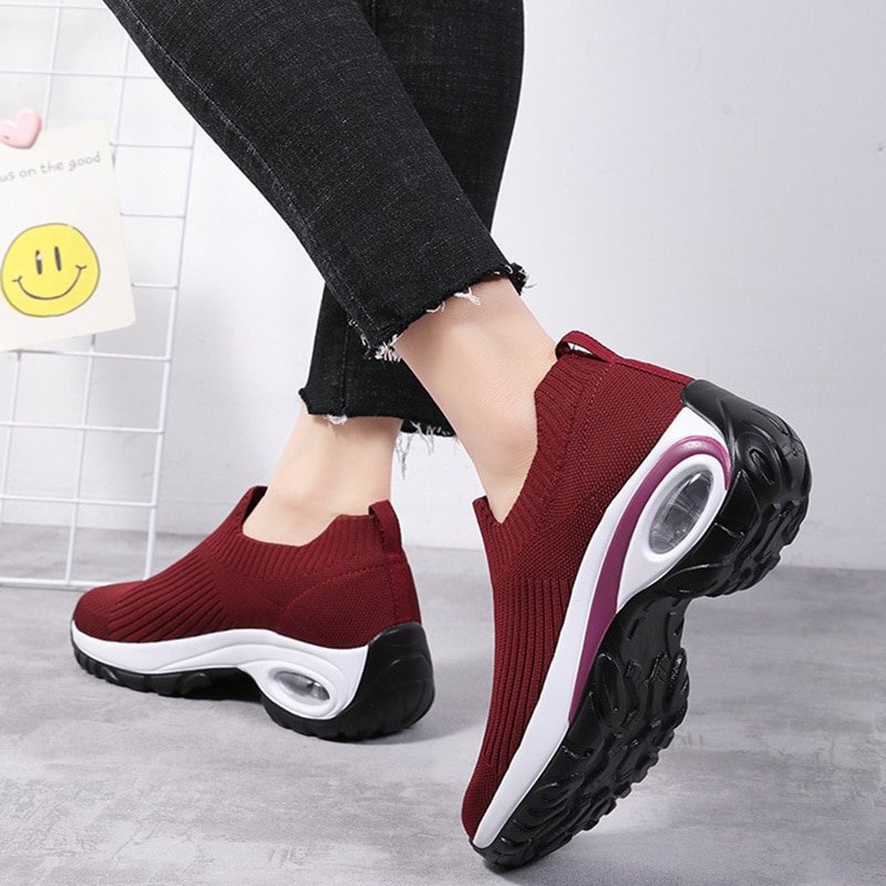 Zapatillas para mujer con amortiguación de aire y malla transpirable - Imagen 3