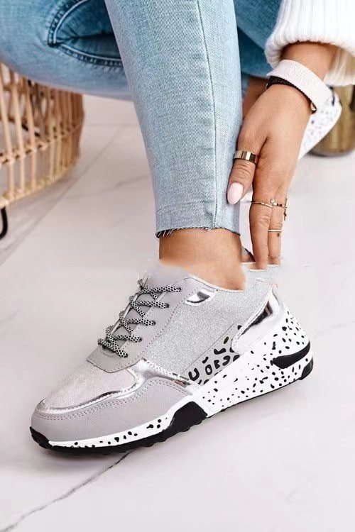 Zapatillas deportivas de plataforma con cordones para mujer. - Imagen 4