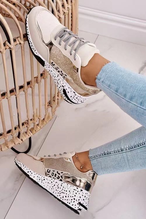 Zapatillas deportivas de plataforma con cordones para mujer. - Imagen 5