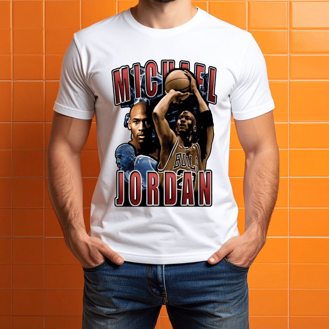 Polera Michael Jordan Vintage Estilo Retro Exclusivo - Imagen 2