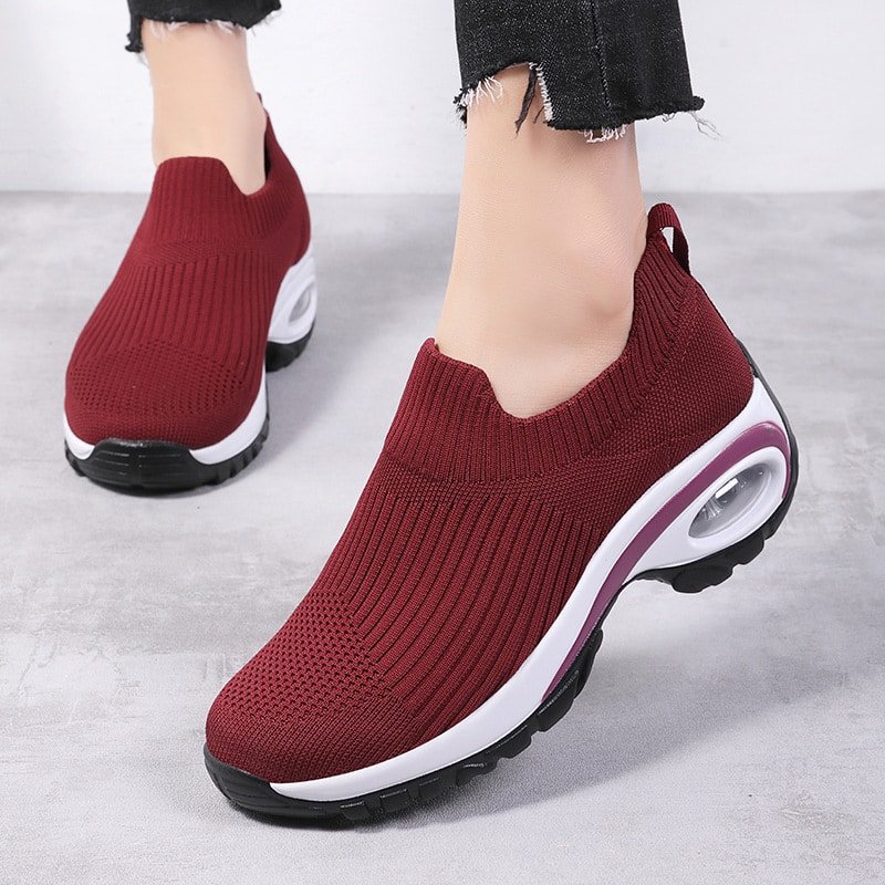 Zapatillas para mujer con amortiguación de aire y malla transpirable - Imagen 7