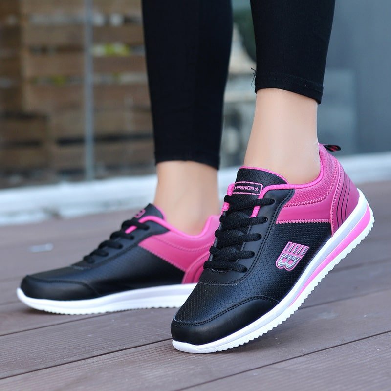 Zapatillas deportivas de cuero para mujer - Imagen 4