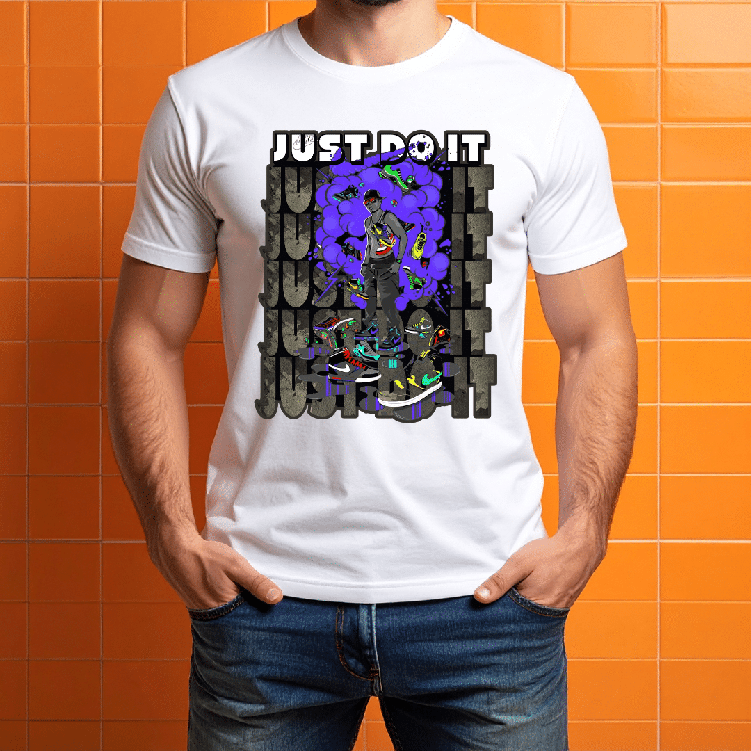 Polera Just Do It Style Diseño Urbano Sneakerhead - Imagen 2