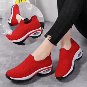 Zapatillas para mujer con amortiguación de aire y malla transpirable