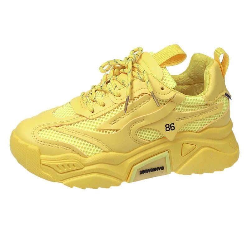 Zapatillas de moda para mujer con suela gruesa y colores pastel - Imagen 4