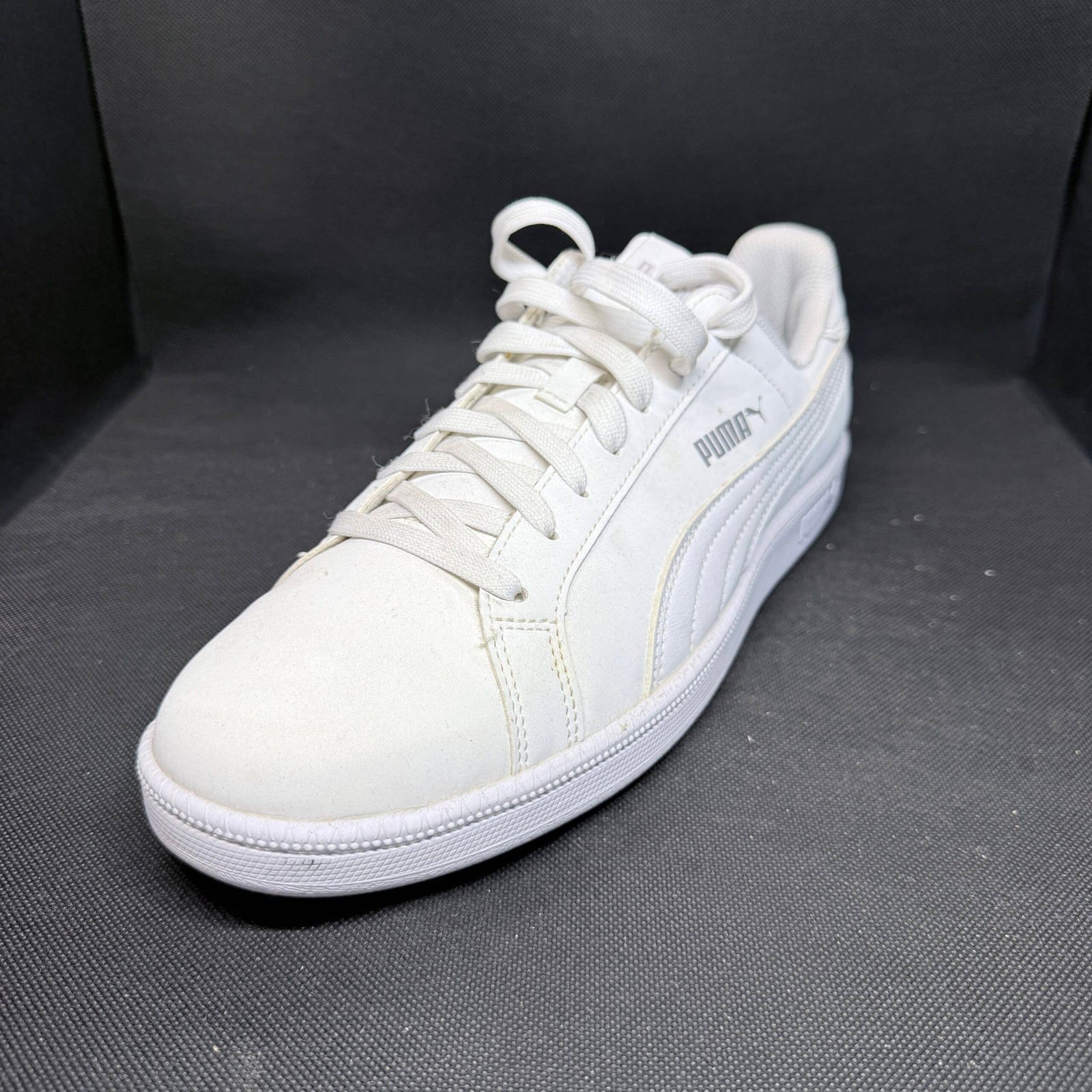 Puma Smash v2 Leather White - Talle 42 (US 9 / 27 CM) - Imagen 2