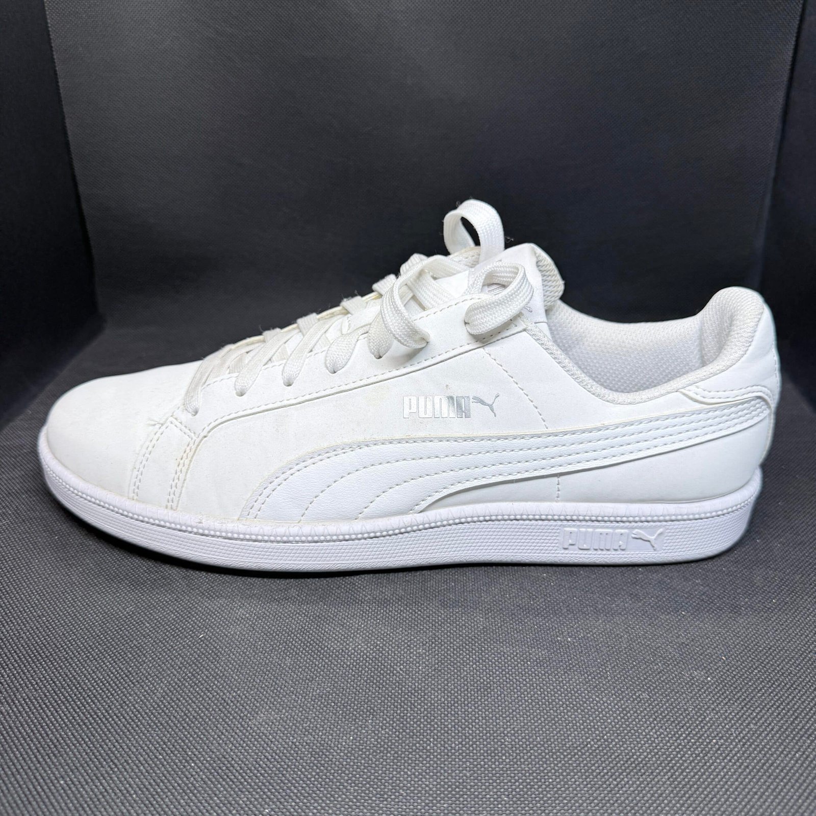 Puma Smash v2 Leather White - Talle 42 (US 9 / 27 CM) - Imagen 4
