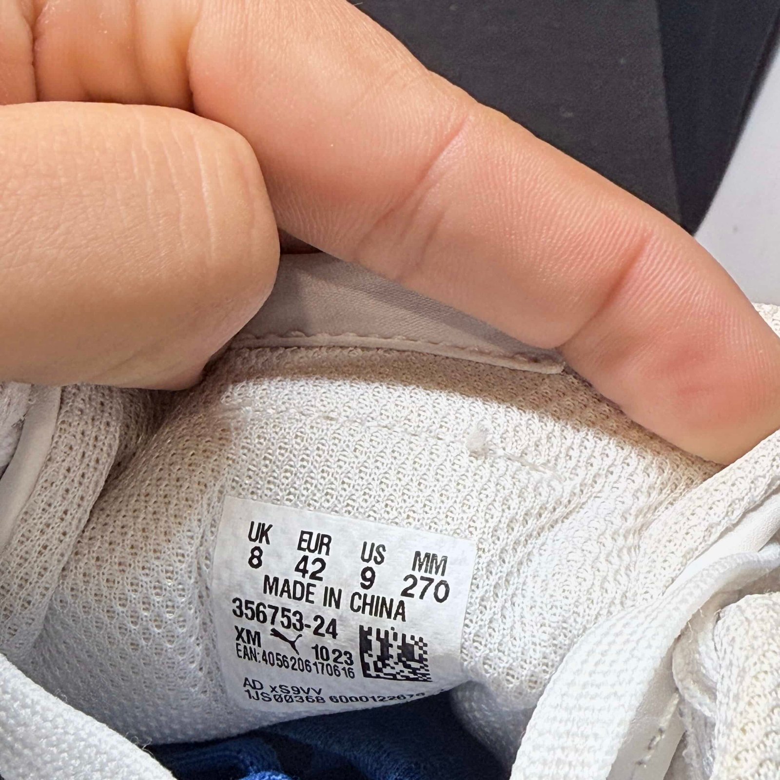 Puma Smash v2 Leather White - Talle 42 (US 9 / 27 CM) - Imagen 8