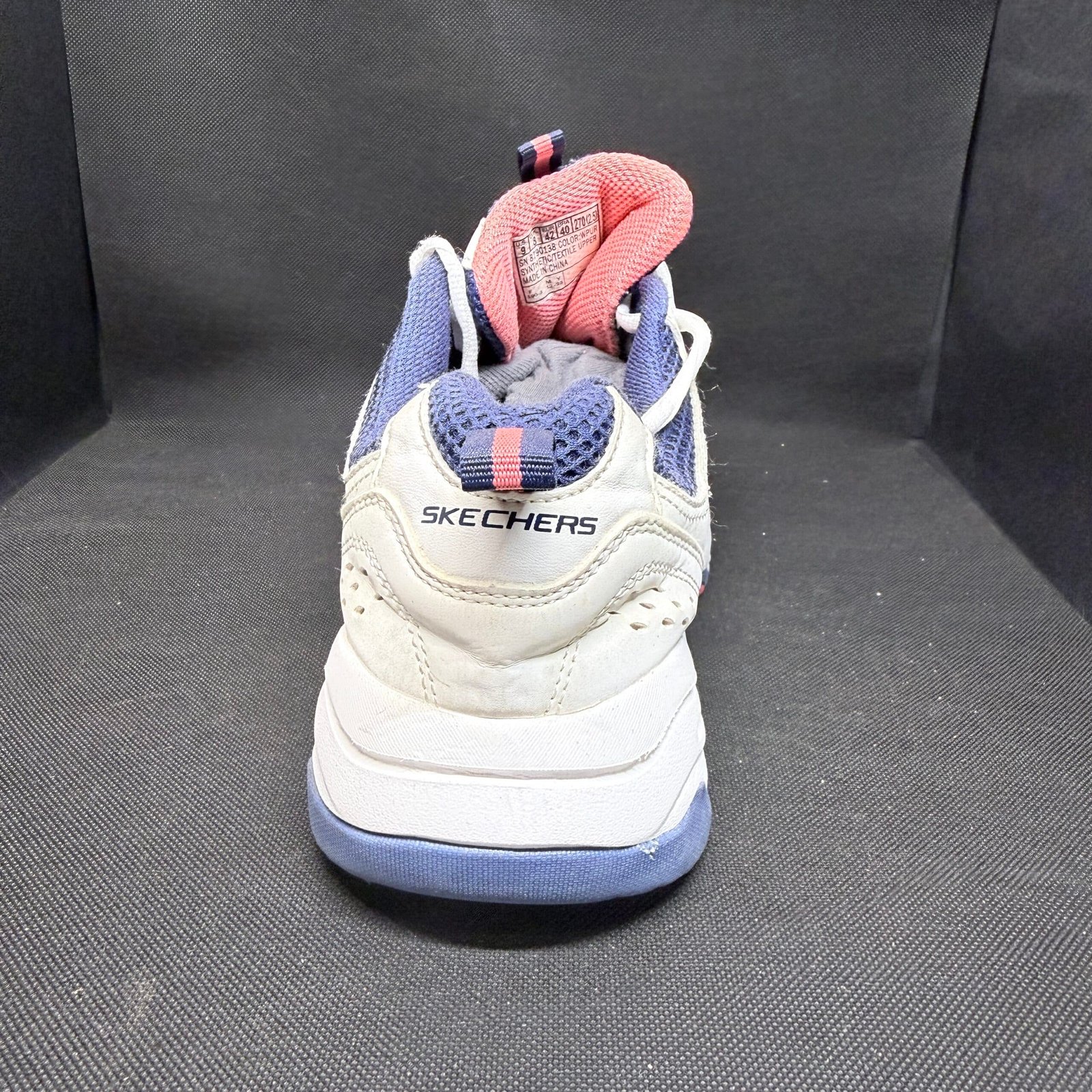 Skechers D'Lites White Purple Coral - Talle 42 (US 9 / 26 CM) - Imagen 6