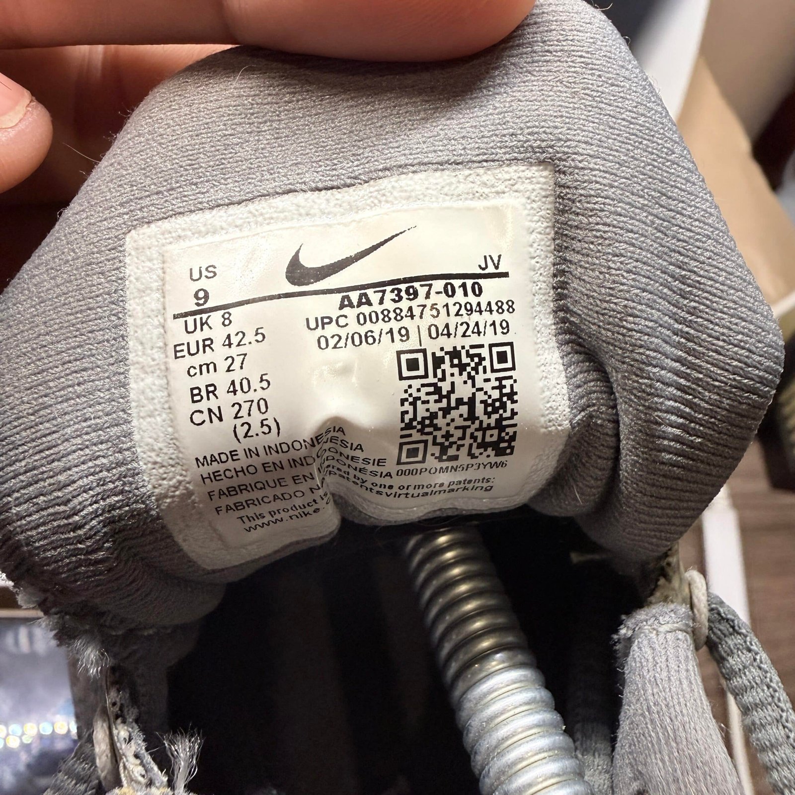 Nike Flex RN 2018 Grey White - Talle 42.5 EUR (US 9 / 27 CM) - Imagen 8