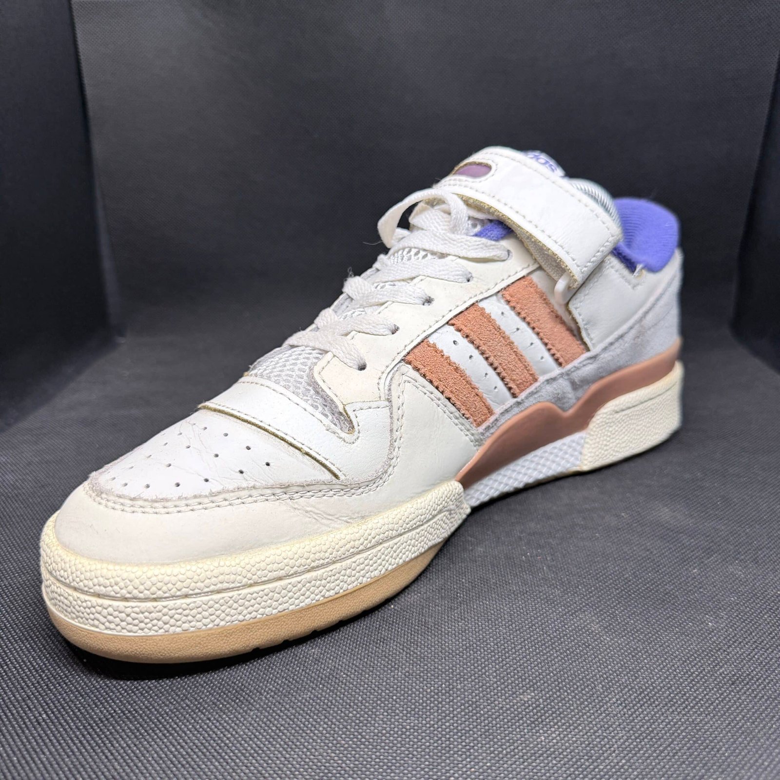 Adidas Forum 84 Low Off White Orbit Violet - Talle 43.5 (US 9.5 / 27.5 CM) - Imagen 2