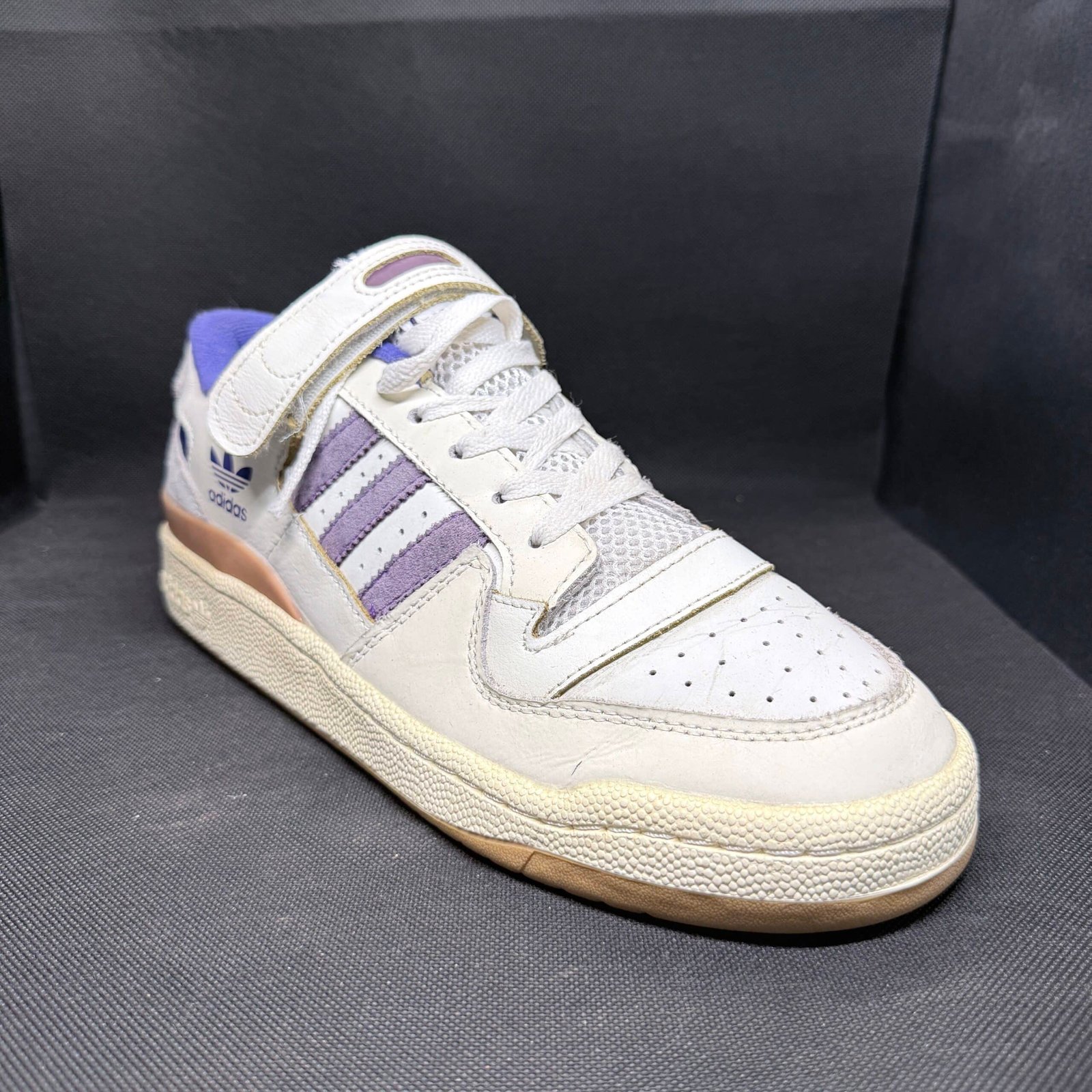 Adidas Forum 84 Low Off White Orbit Violet - Talle 43.5 (US 9.5 / 27.5 CM) - Imagen 3