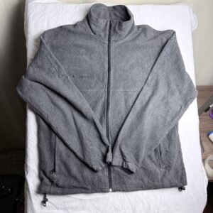 Polar Columbia Cierre Completo Gris — Talla L Hombre