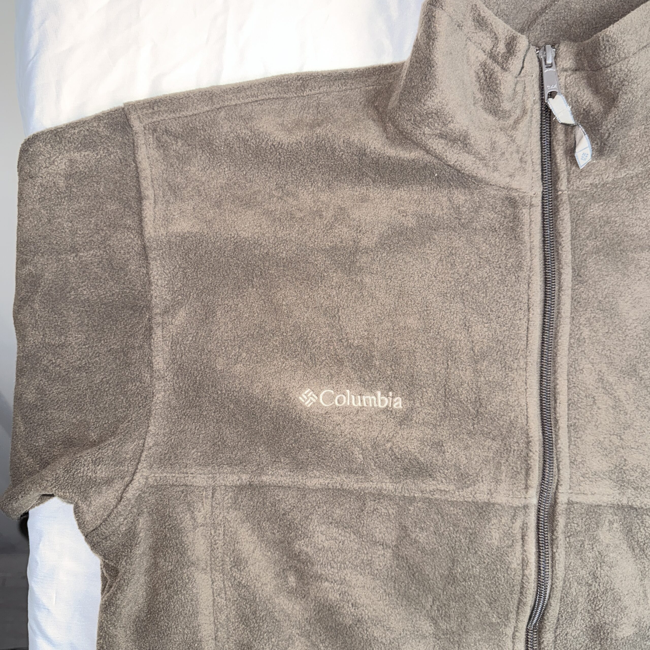 Polar Columbia Cierre Completo Café Claro — Talla L Hombre - Imagen 3