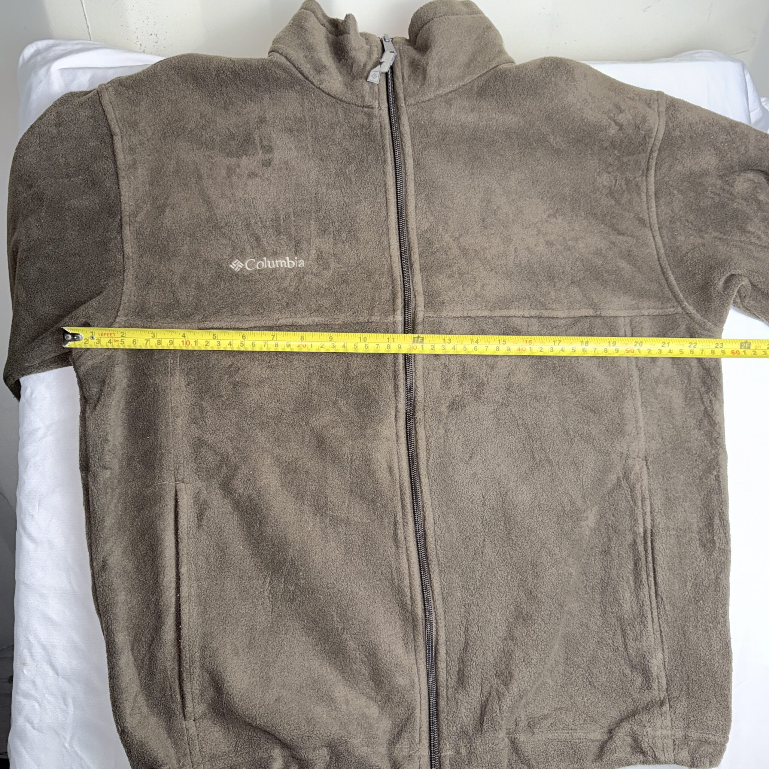 Polar Columbia Cierre Completo Café Claro — Talla L Hombre - Imagen 7