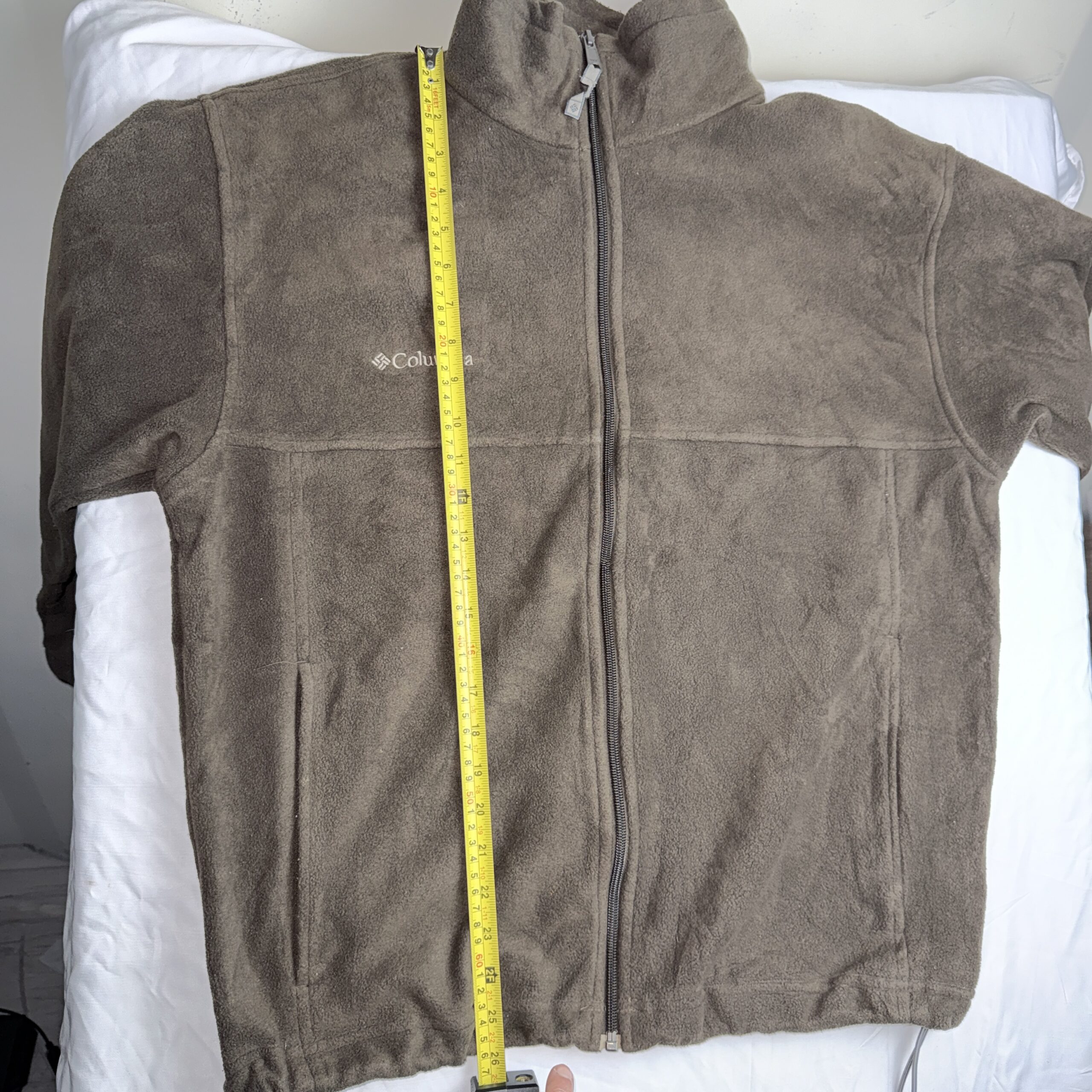 Polar Columbia Cierre Completo Café Claro — Talla L Hombre - Imagen 8