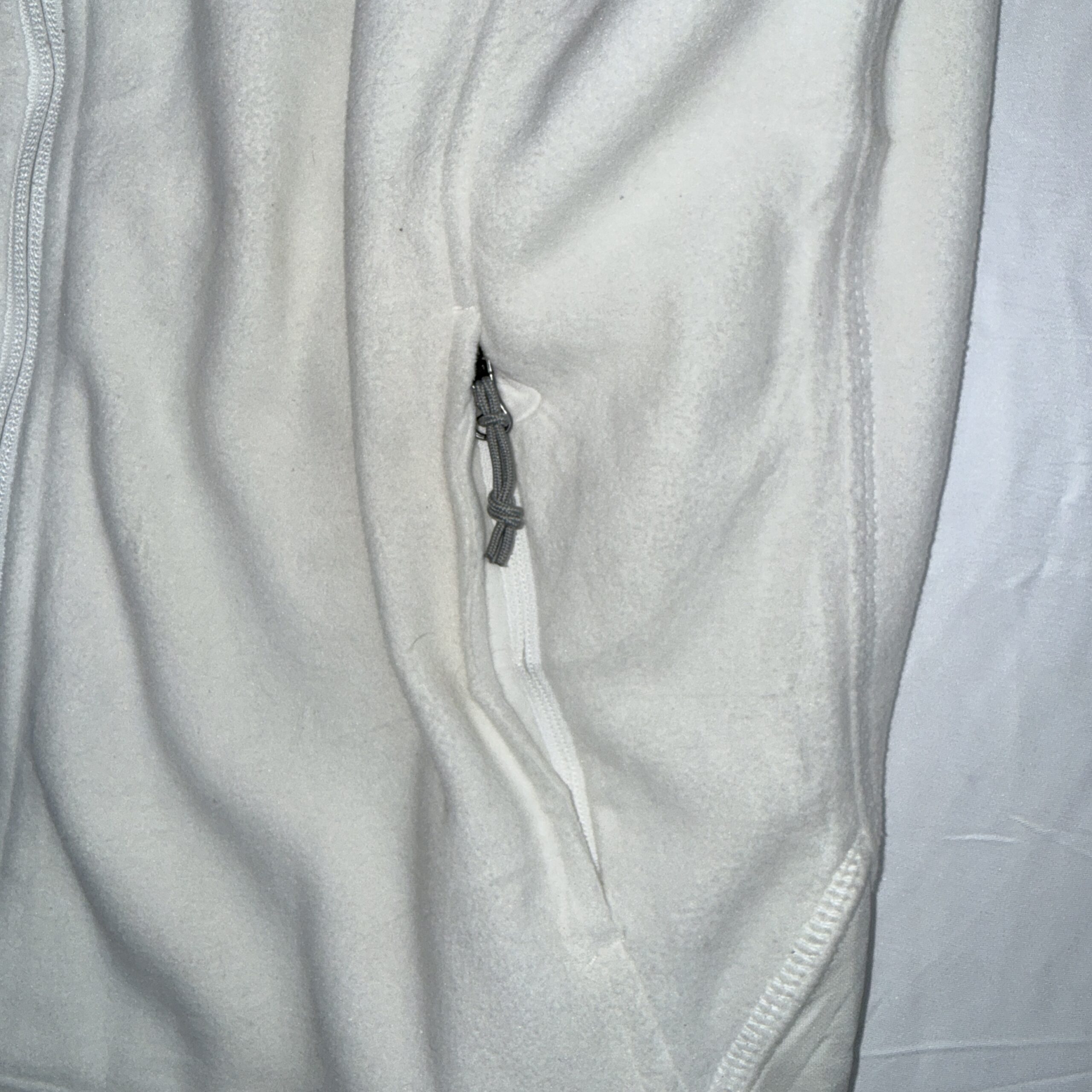Chaleco Polar Columbia Full Zip Blanco Invierno — Talla M Mujer - Imagen 4