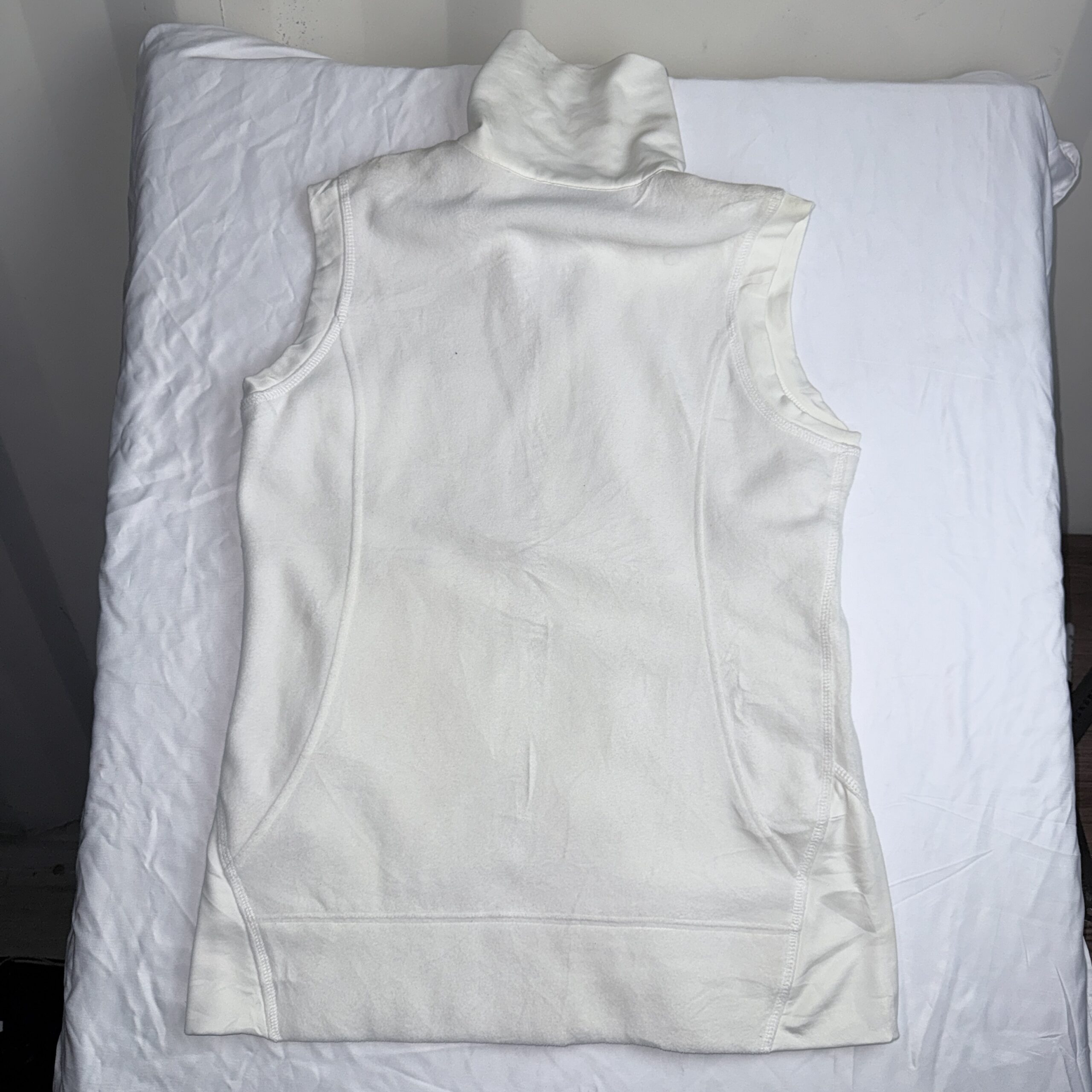 Chaleco Polar Columbia Full Zip Blanco Invierno — Talla M Mujer - Imagen 5