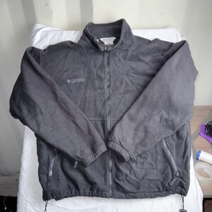 Polar Columbia Gris Grafito Full Zip — Talla XL Tall Hombre