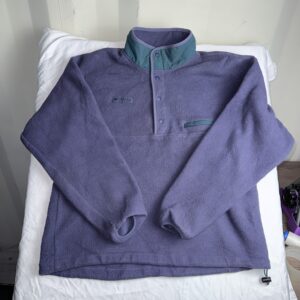 Polar Vintage Columbia Snap-T Morado — Talla L Hombre (Made in USA)