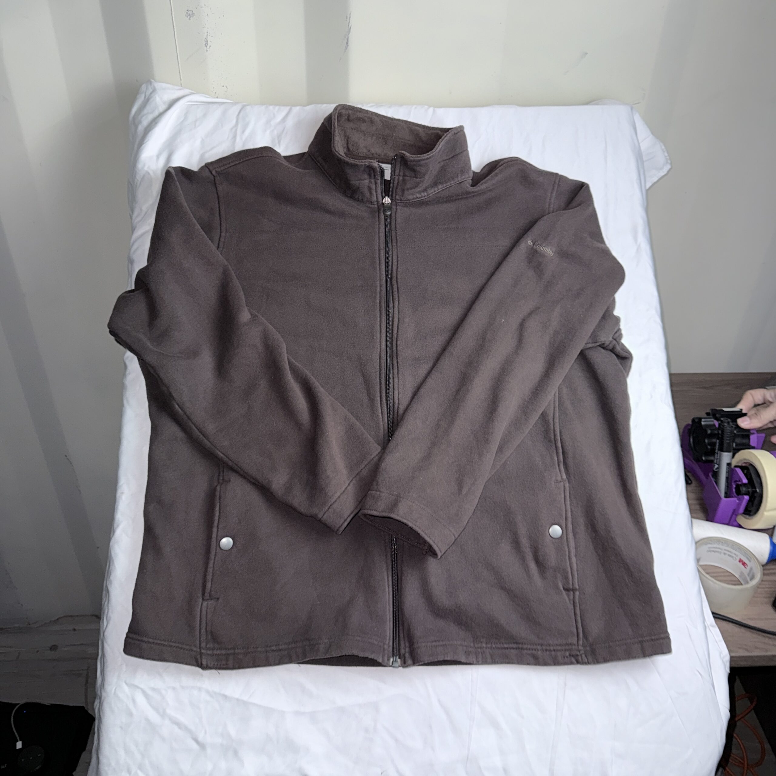 Chaqueta Polar Columbia Café Talla 2X Mujer (Plus Size)