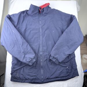 Chaqueta Cortavientos Columbia Azul Marino & Rojo Talla L Mujer