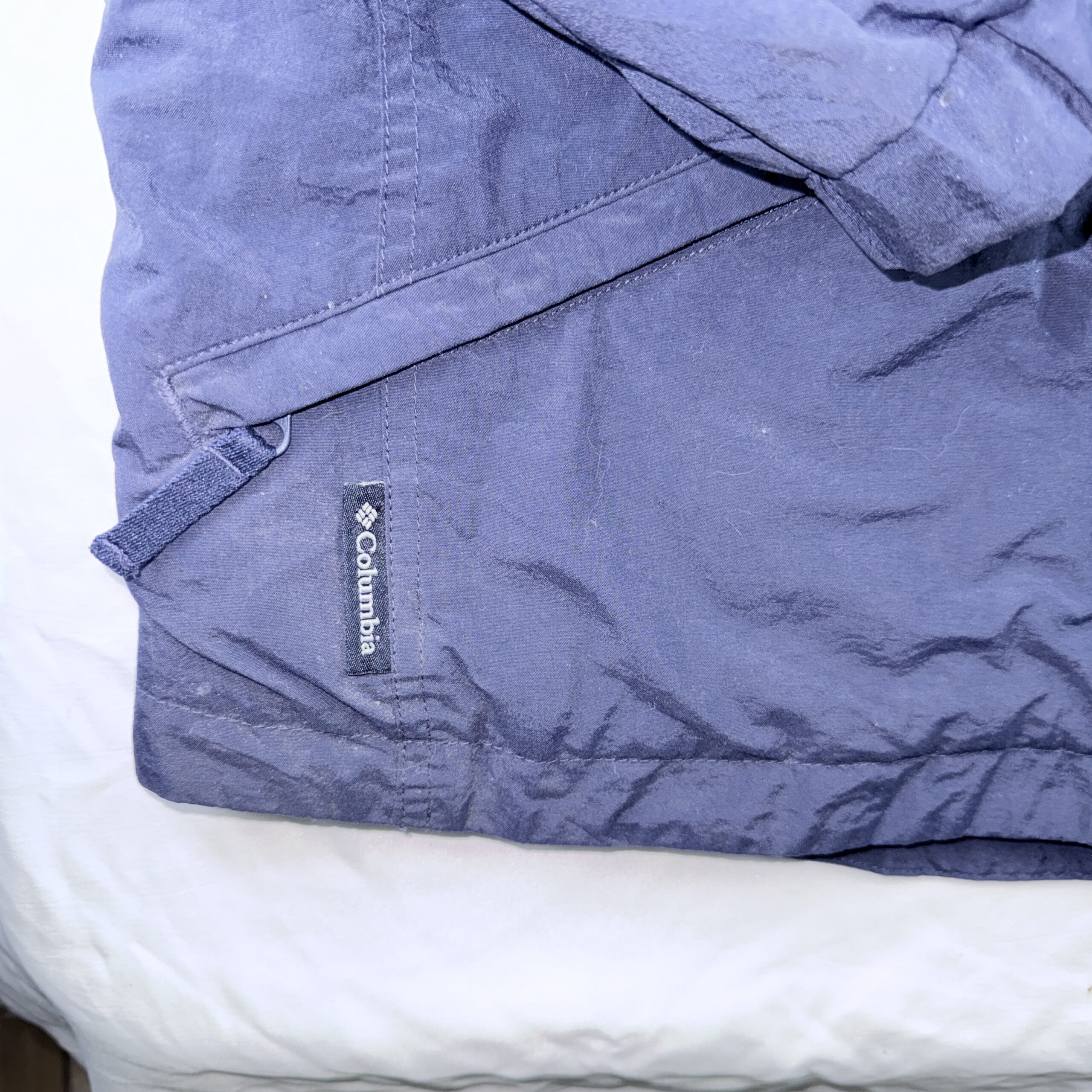 Chaqueta Cortavientos Columbia Azul Marino & Rojo Talla L Mujer - Imagen 2