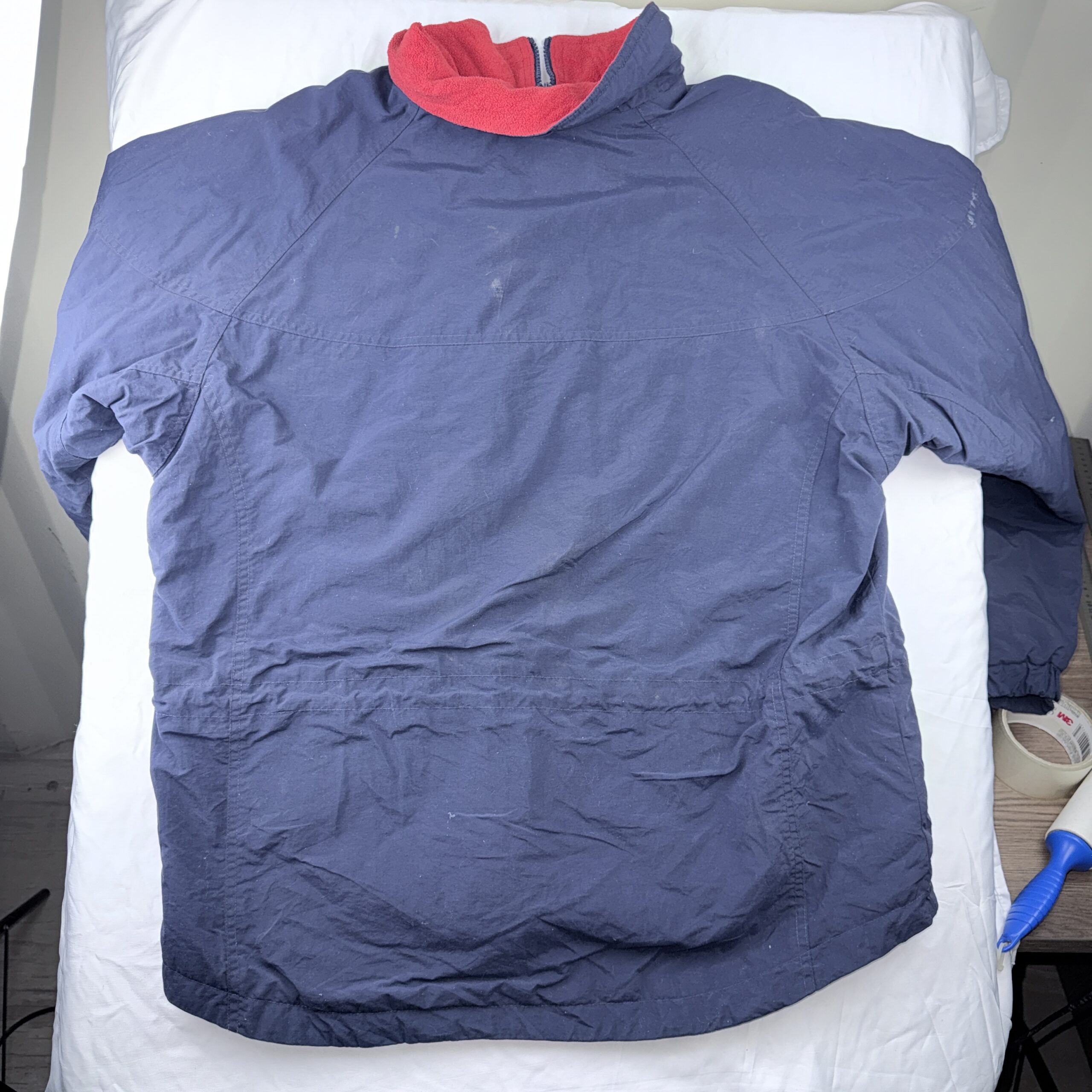 Chaqueta Cortavientos Columbia Azul Marino & Rojo Talla L Mujer - Imagen 5