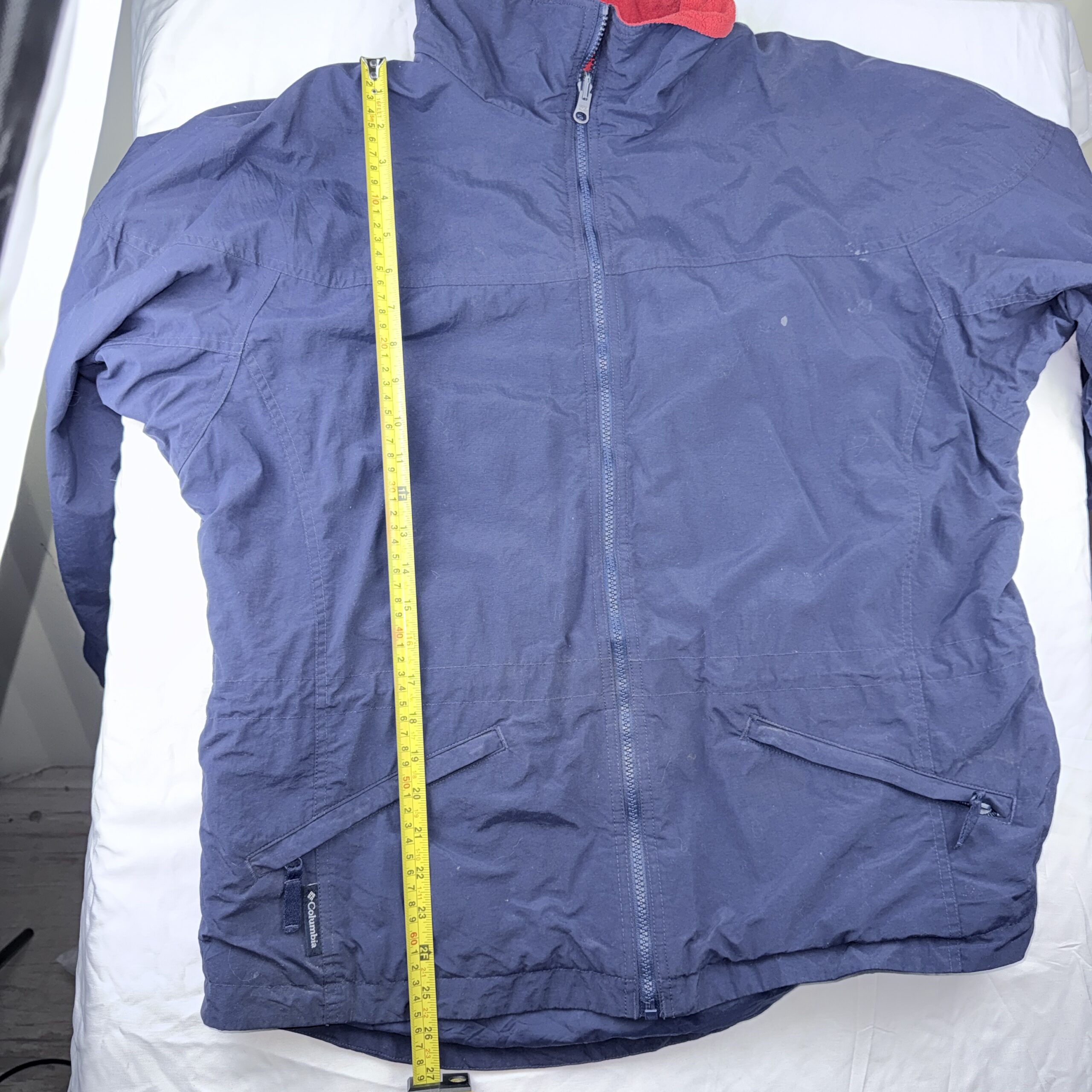Chaqueta Cortavientos Columbia Azul Marino & Rojo Talla L Mujer - Imagen 8
