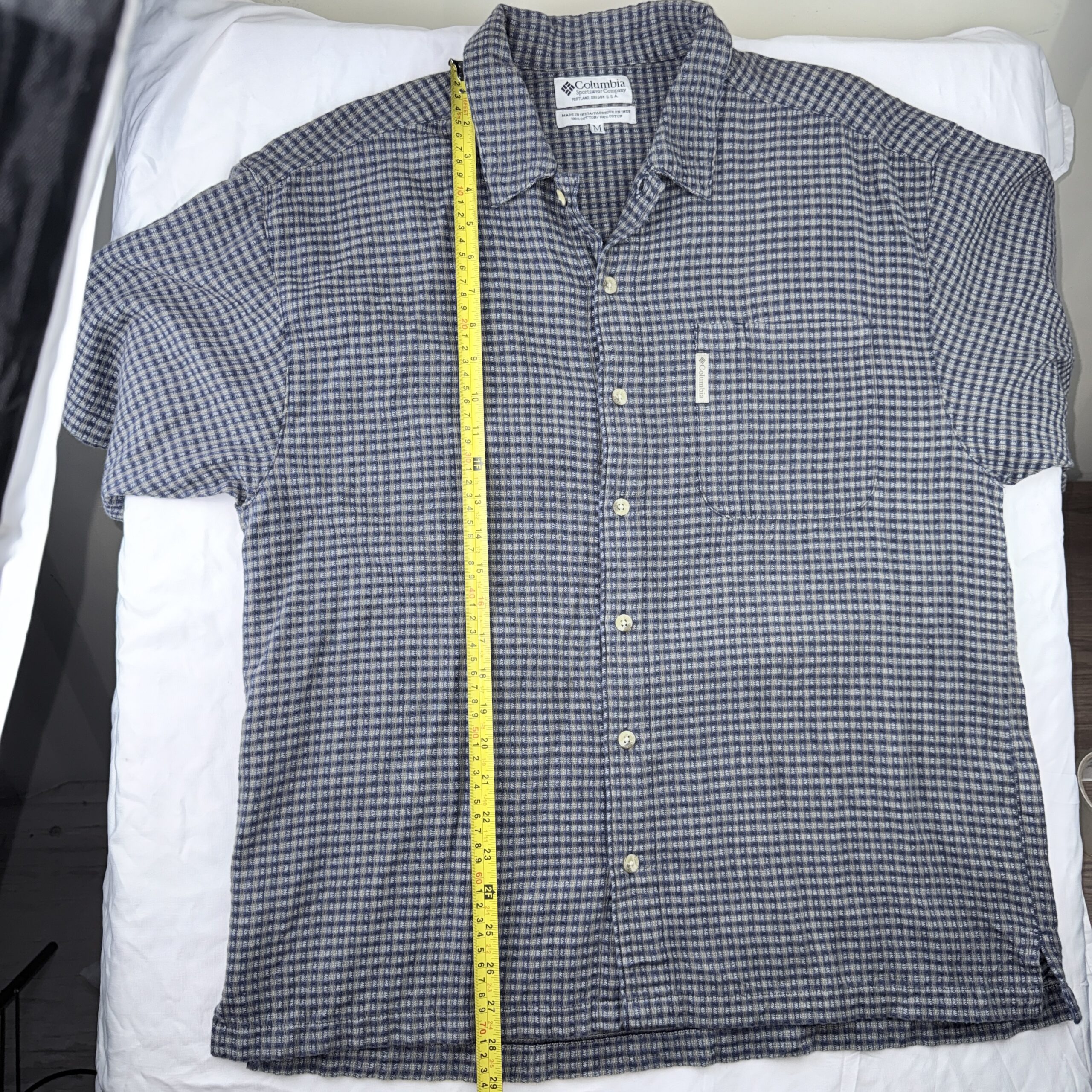 Camisa Columbia 100% Algodón a Cuadros Talla M Hombre - Imagen 8