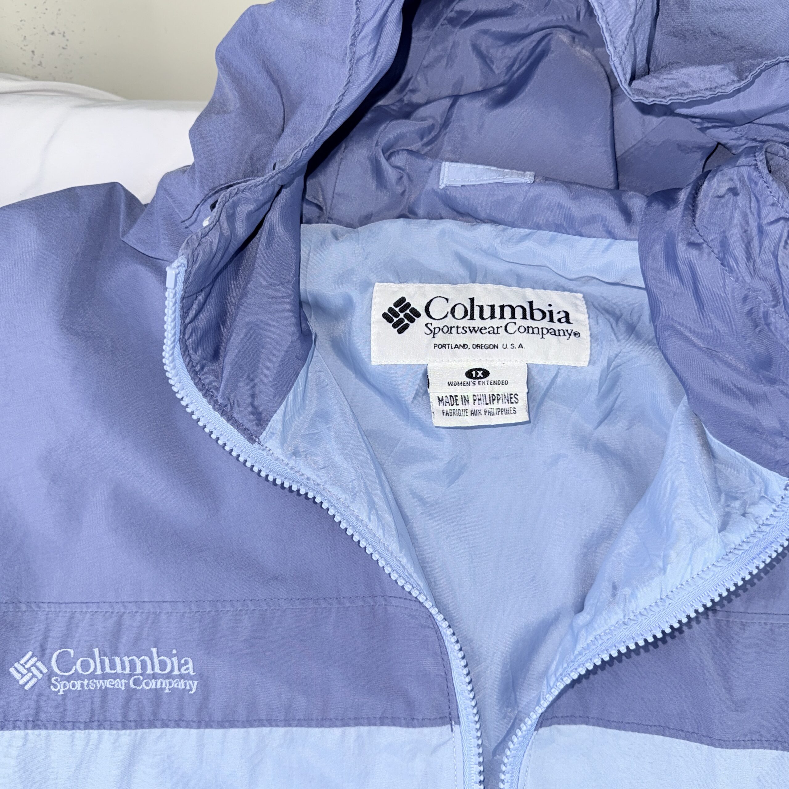 Cortavientos Columbia Bitono Lavanda Talla 1X Mujer (Plus Size) - Imagen 8