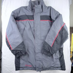 Parka Técnica de Nieve Columbia Gris y Negro Talla Youth L (Calza XS/S Adulto)