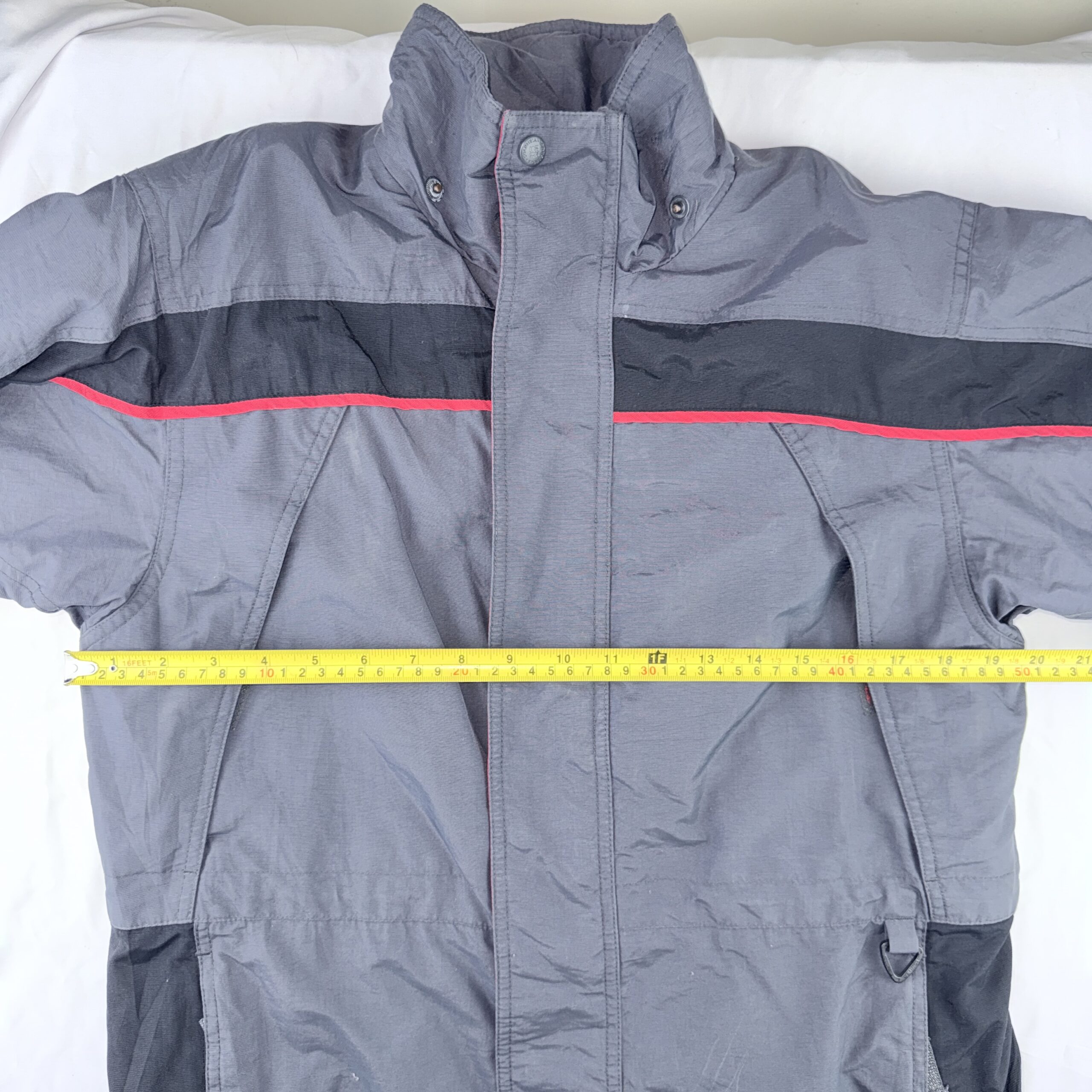 Parka Técnica de Nieve Columbia Gris y Negro Talla Youth L (Calza XS/S Adulto) - Imagen 7