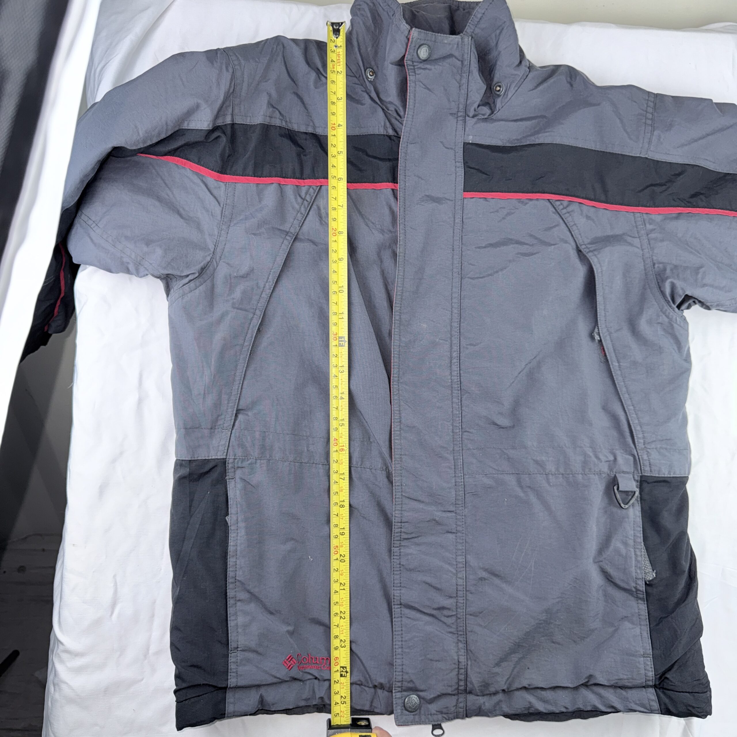Parka Técnica de Nieve Columbia Gris y Negro Talla Youth L (Calza XS/S Adulto) - Imagen 8