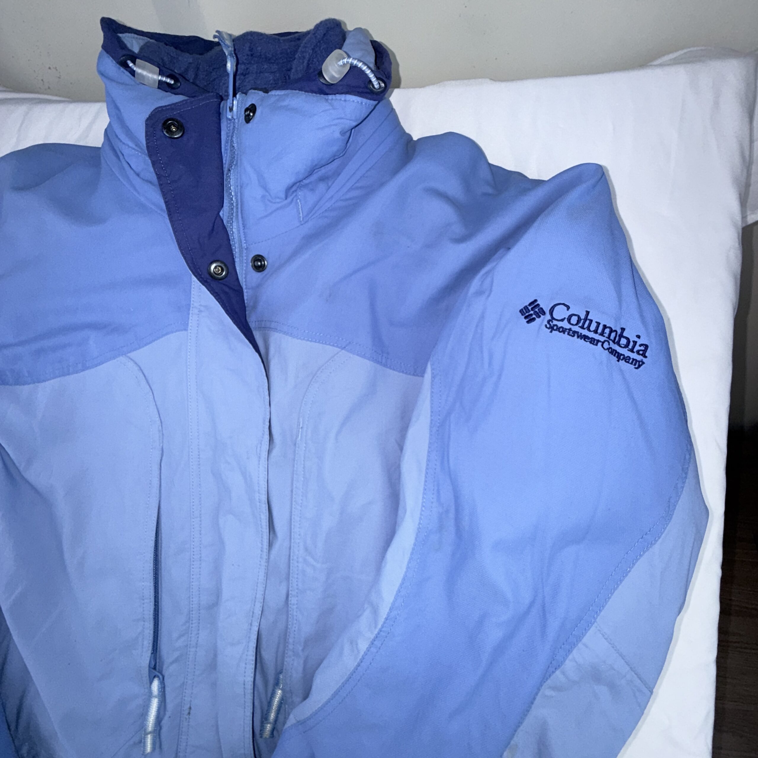 Parka de Montaña Columbia 3 en 1 Core Interchange Celeste Talla M Mujer - Imagen 2