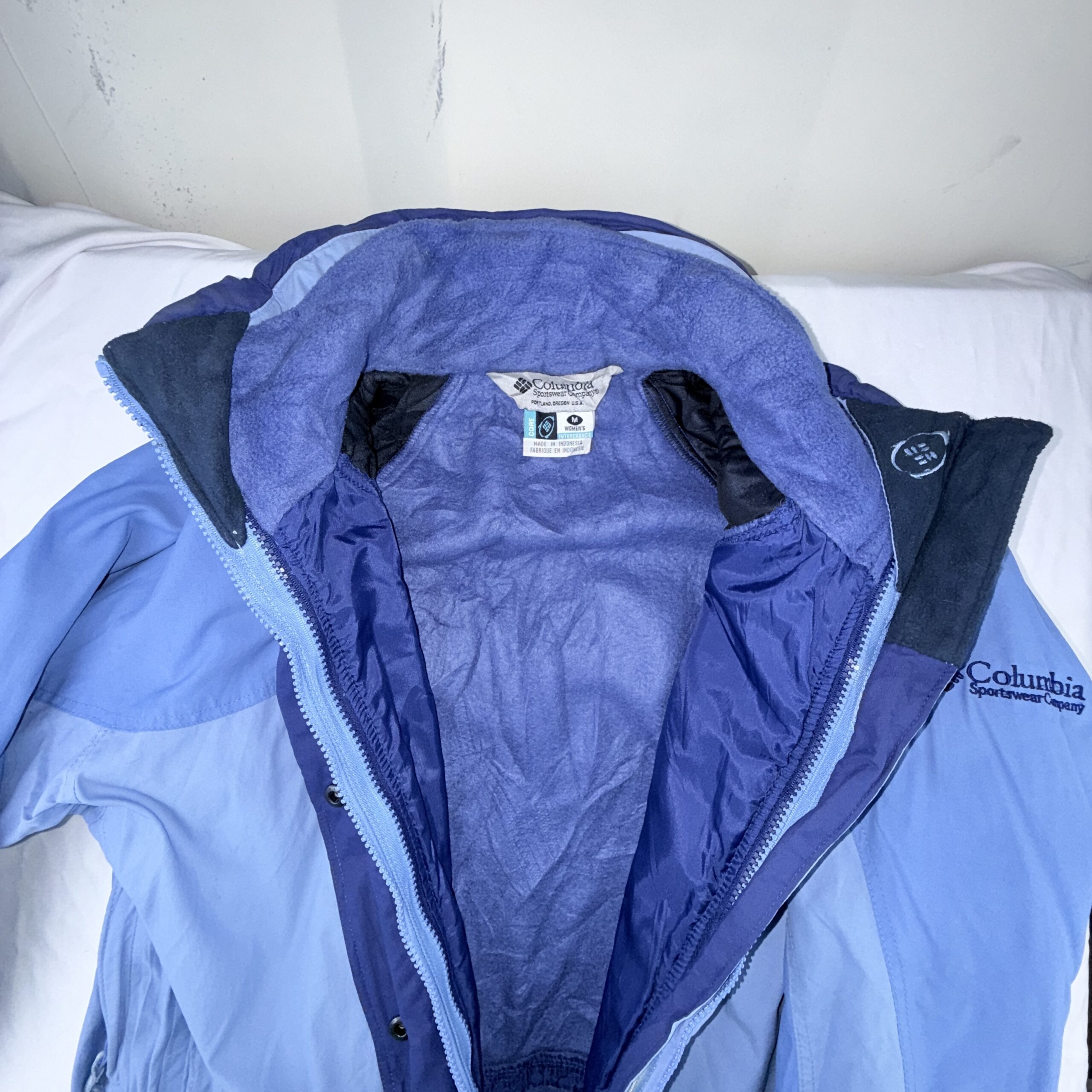 Parka de Montaña Columbia 3 en 1 Core Interchange Celeste Talla M Mujer - Imagen 4