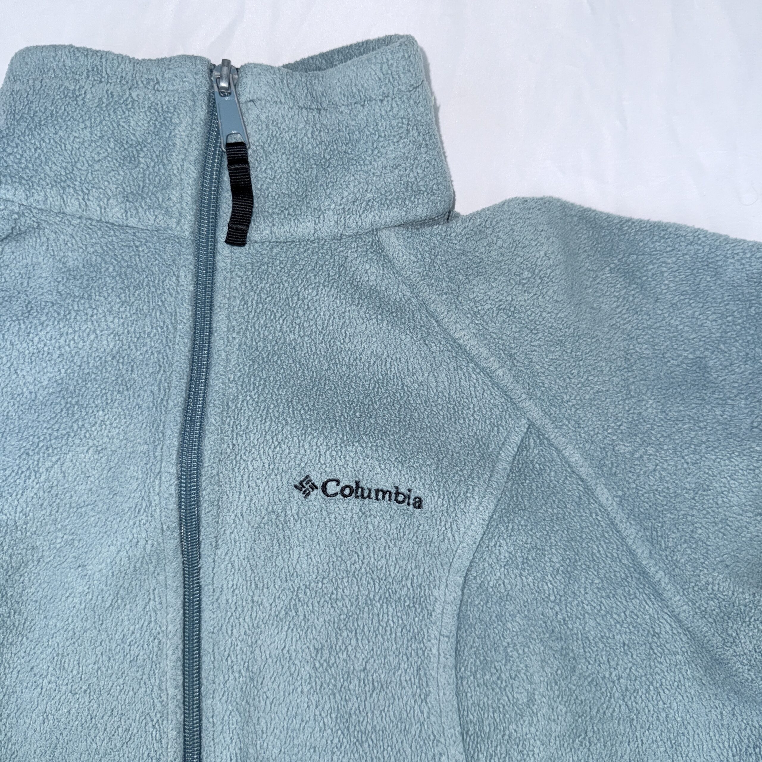 Polar Columbia Full-Zip Celeste Turquesa Talla S Mujer (Axila 49 cm) - Imagen 2