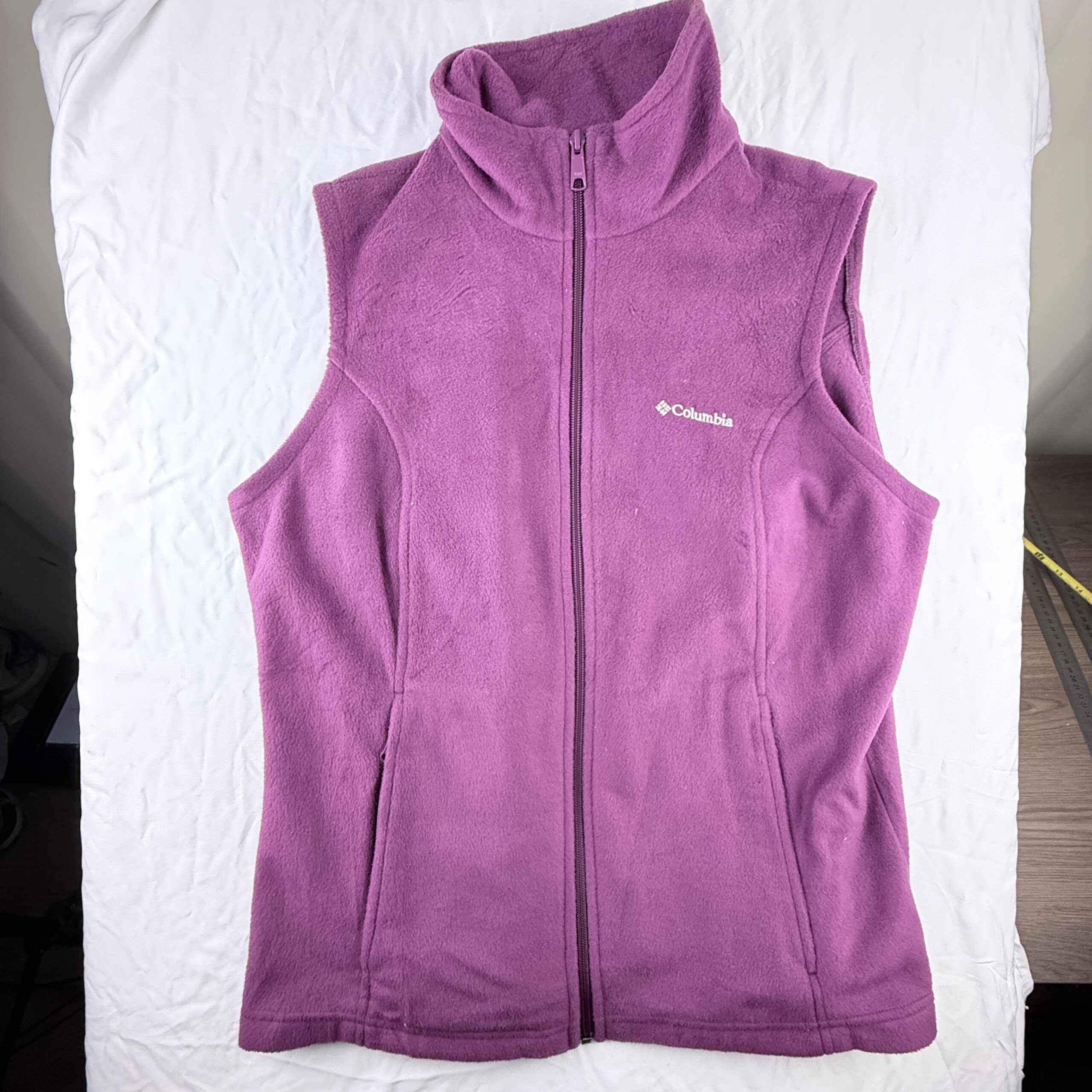 Chaleco Fleece Columbia Magenta Talla L de Mujer