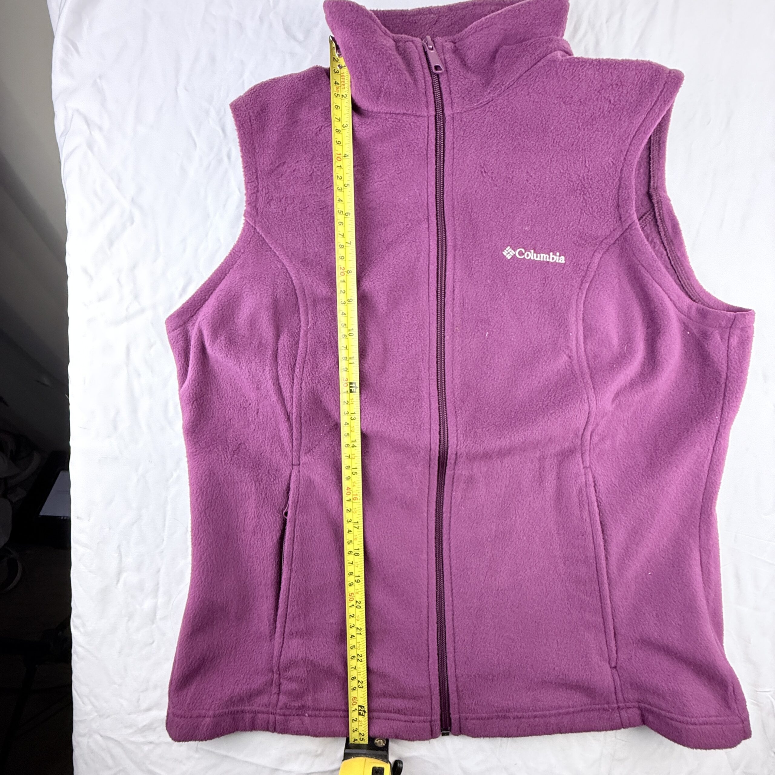 Chaleco Fleece Columbia Magenta Talla L de Mujer - Imagen 8