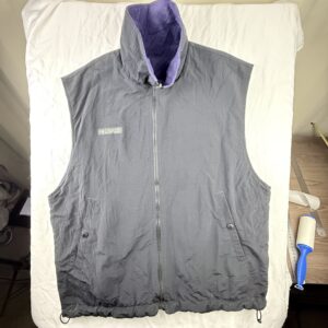 Chaleco Reversible Columbia Negro/Morado Talla L Hombre Con (Detalle)
