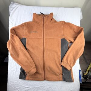 Polar Columbia Bicolor Naranja/Gris Talla L Niño (XS Adulto)