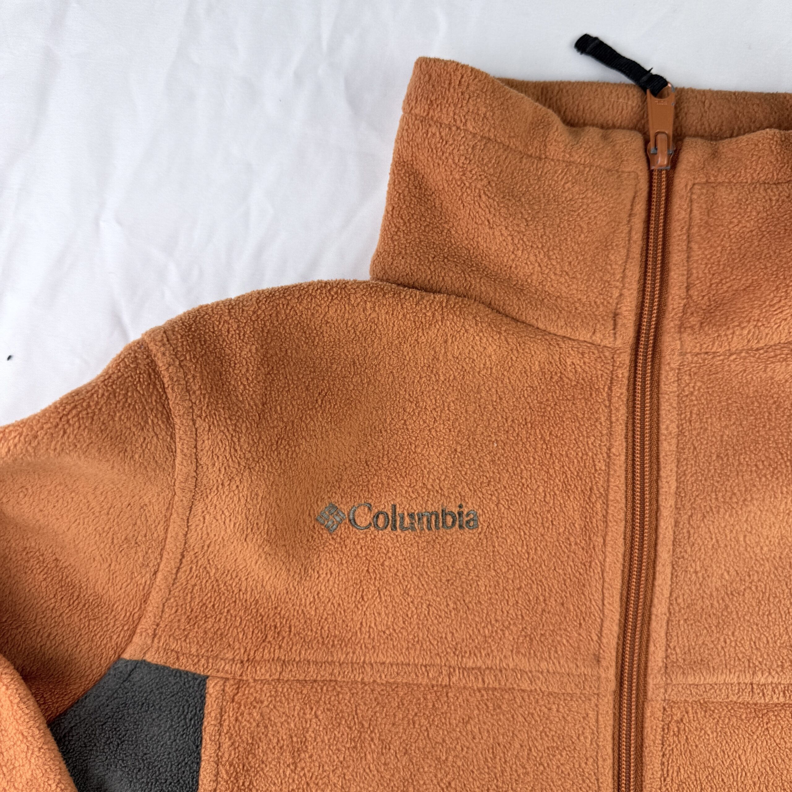 Polar Columbia Bicolor Naranja/Gris Talla L Niño (XS Adulto) - Imagen 2