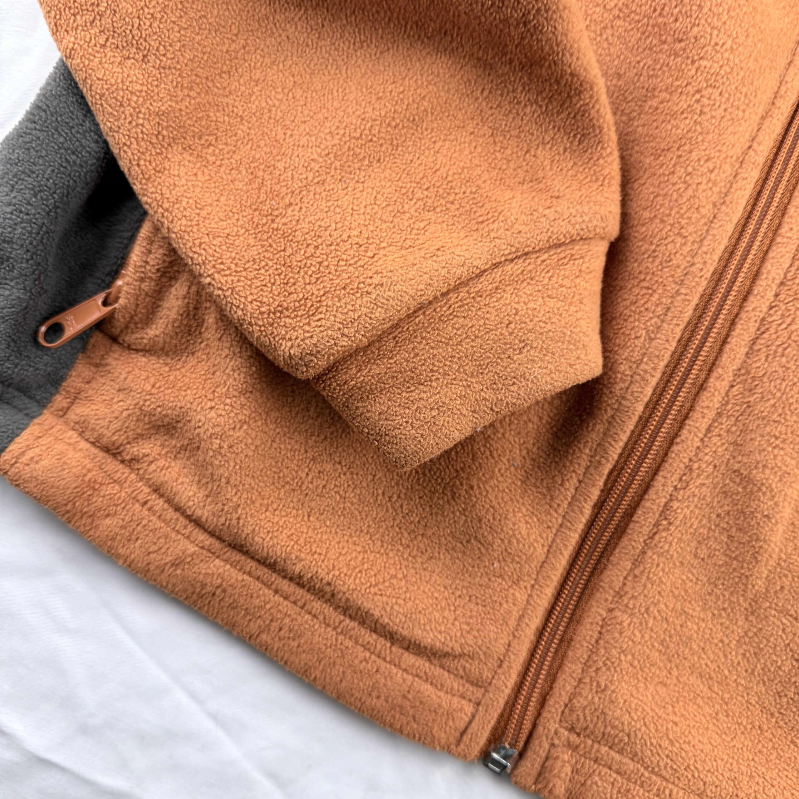 Polar Columbia Bicolor Naranja/Gris Talla L Niño (XS Adulto) - Imagen 4