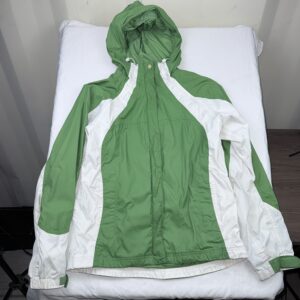 Cortavientos Columbia Bicolor Verde/Blanco Talla M Mujer