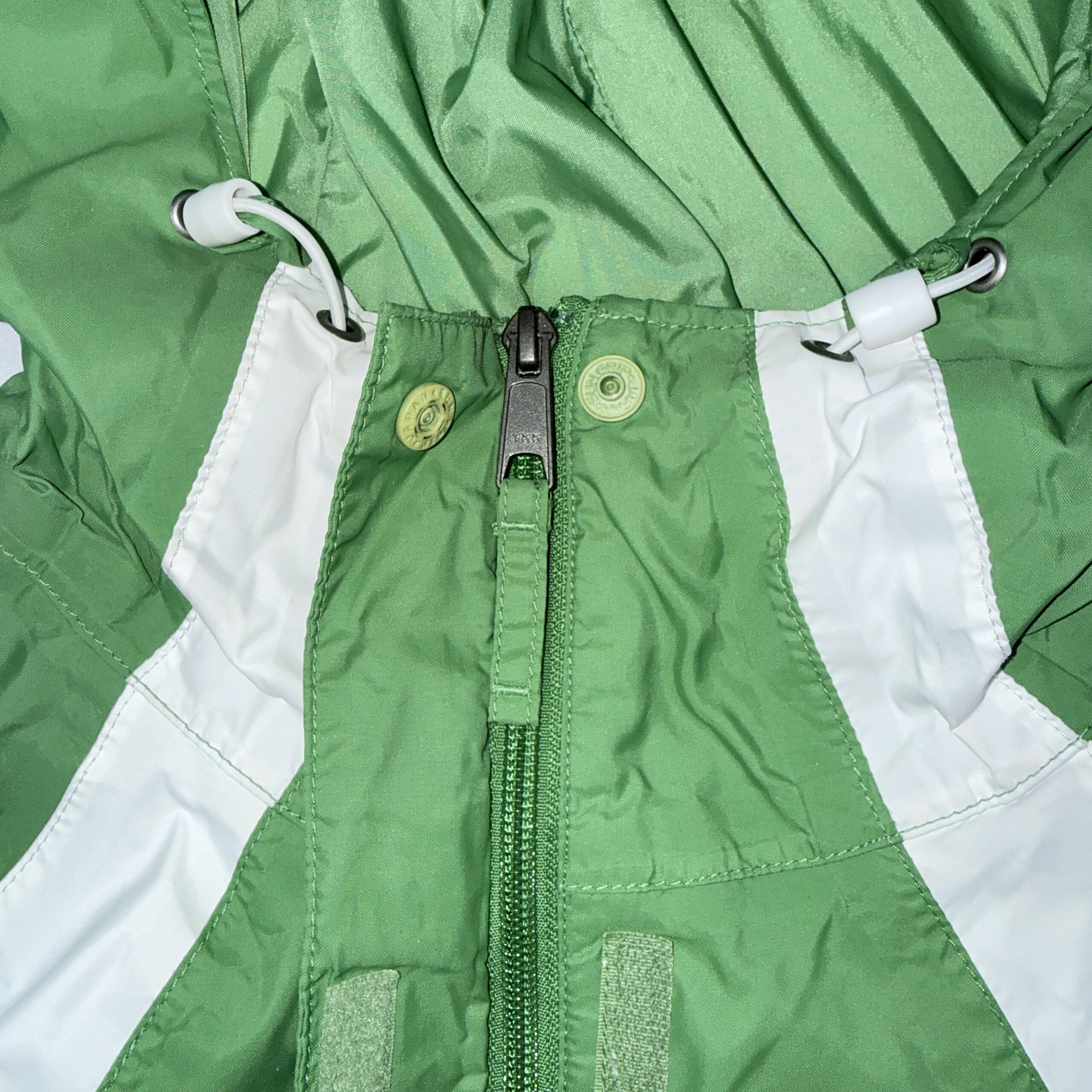 Cortavientos Columbia Bicolor Verde/Blanco Talla M Mujer - Imagen 4