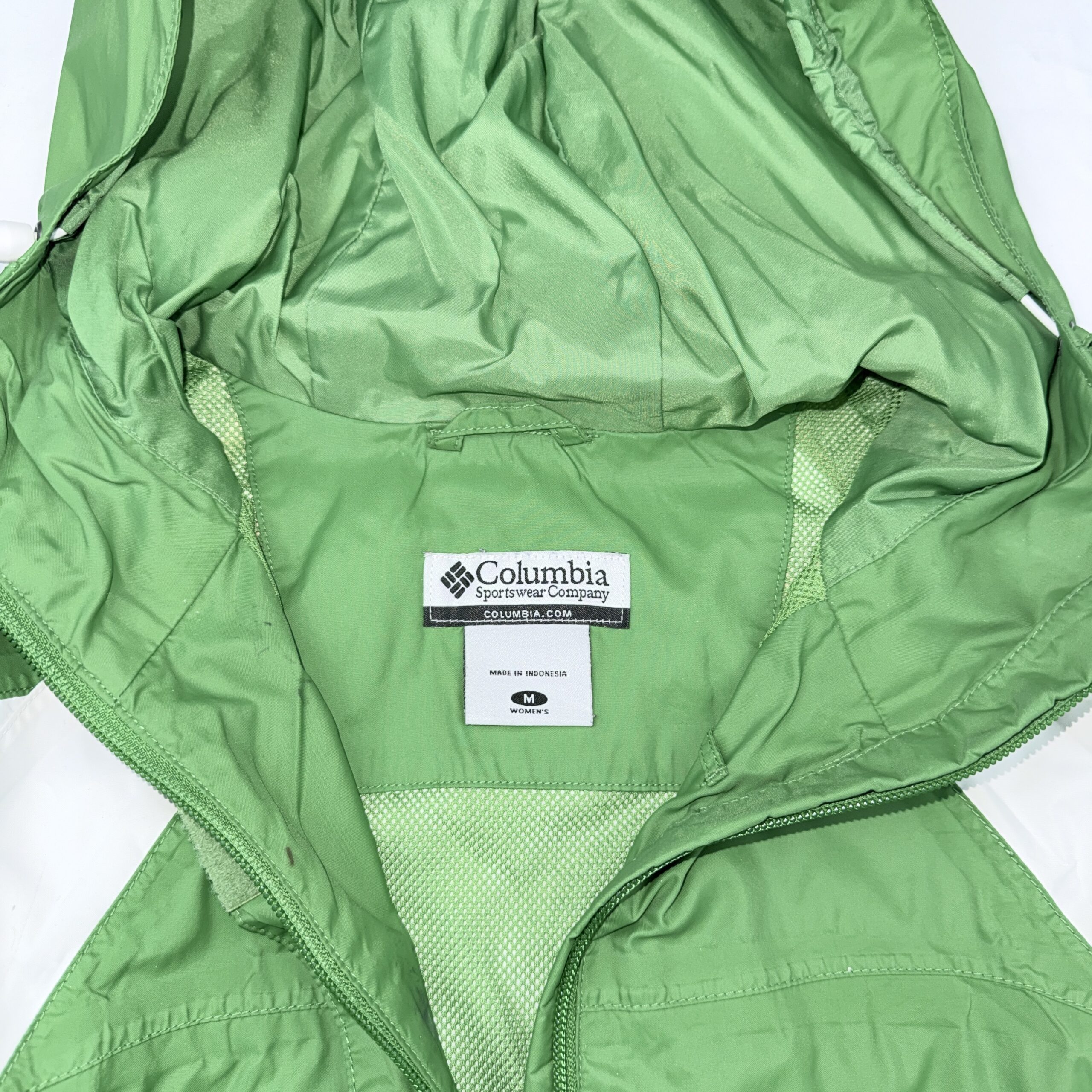 Cortavientos Columbia Bicolor Verde/Blanco Talla M Mujer - Imagen 5