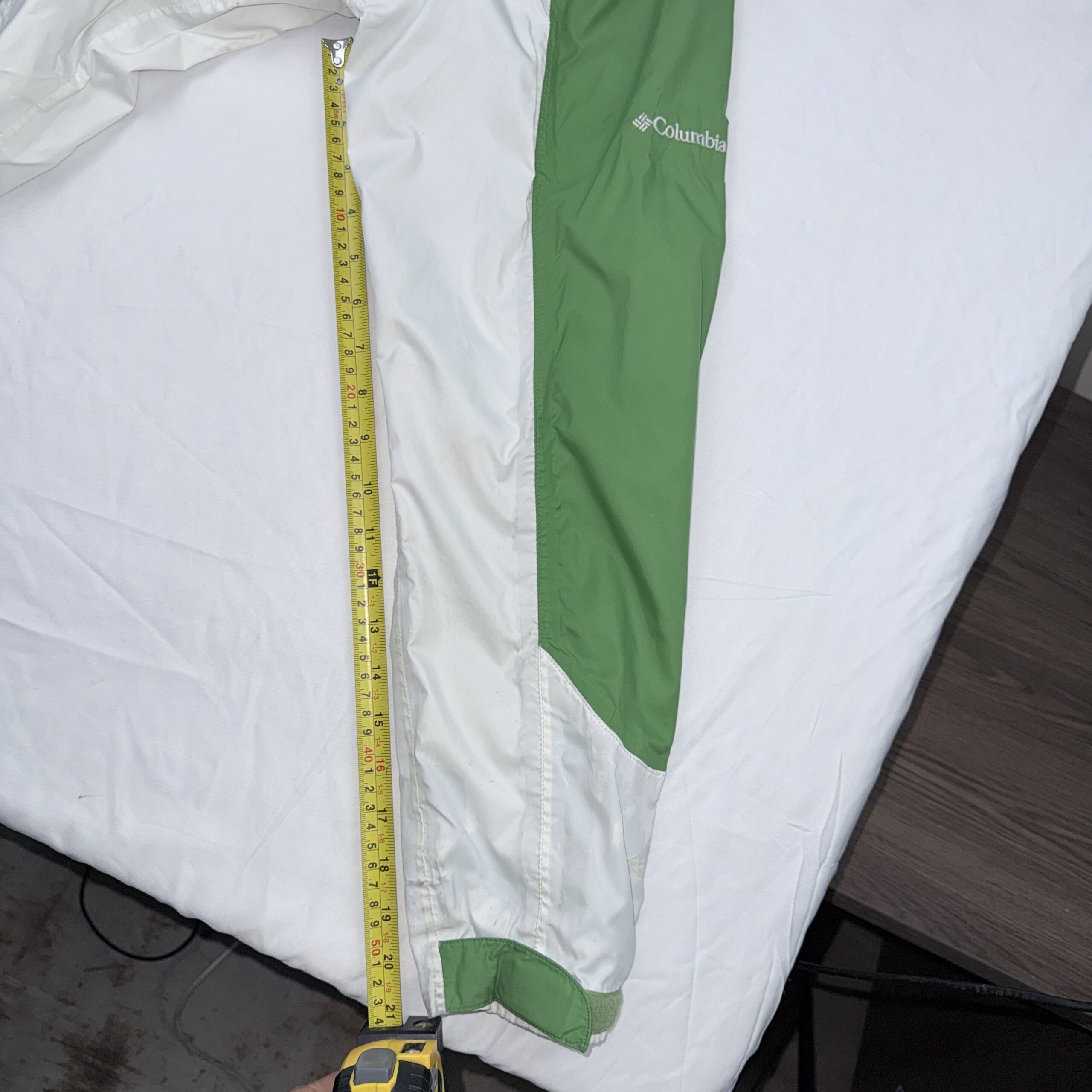Cortavientos Columbia Bicolor Verde/Blanco Talla M Mujer - Imagen 6