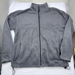 Polar Columbia Full Zip Gris Oscuro (Con Detalle) Talla L Hombre